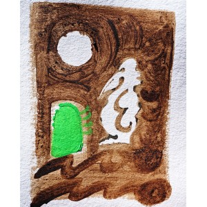 A green door